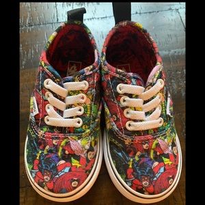 Vans X Marvel Avengers elastic shoes- size 6.5T